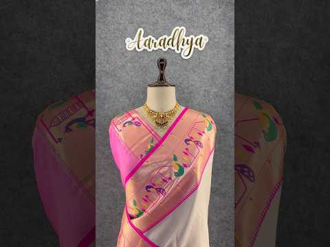 Banarsai Peacock & Parrot Weaving Paithani Saree