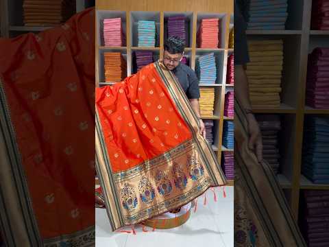 Traditional Paithani Kadiyal Border Saree