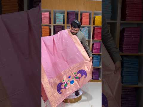 Soft Paithani Silk Peacock Zari Pallu Dupatta | Festive & Wedding Wear