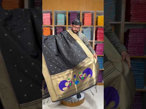 Soft Paithani Silk Peacock Zari Pallu Dupatta | Festive & Wedding Wear