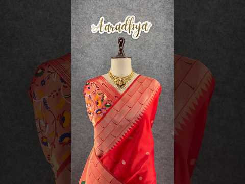 Akha Trij Meena Weaving Paithani Saree