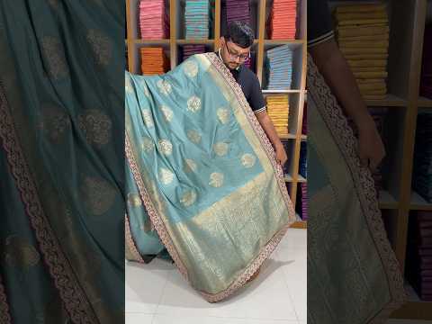 Banarasi Jaal Embroidery Sequence Work Sarees (Unstiched Blouse)