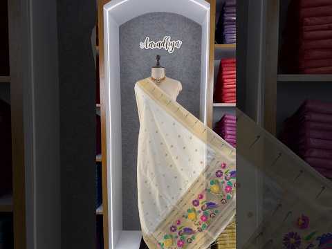 Pure Paithani Silk Weaving Zari Paithani Duppata