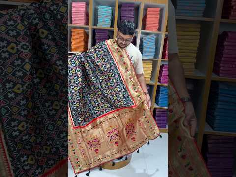 Traditional Kanchivaram Patola Paithani Silk Saree