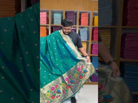 Pure Paithani Silk Weaving Zari Paithani Duppata