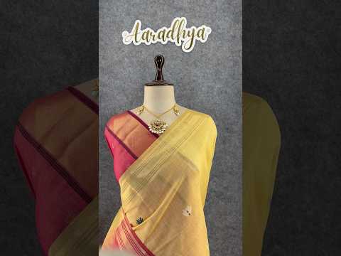 Premium Kamdhenu Pichwai Muga Silk Saree
