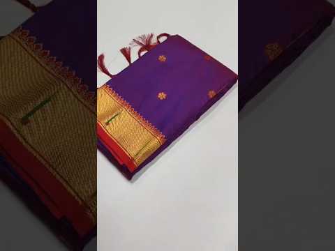 Soft Silk Meenakari Pallu & Zari Buttis Saree
