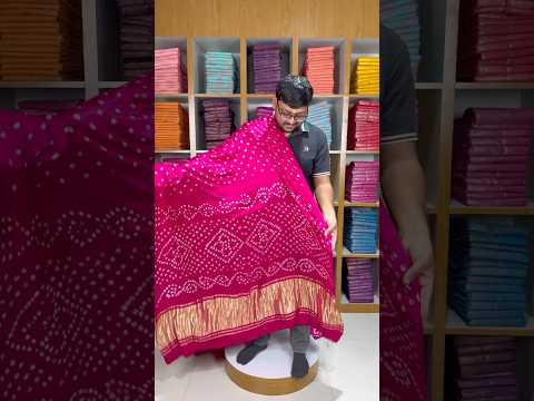 Ek Dani Bandhani With Pure Lagadi Patta Saree