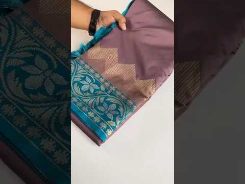 Dual Tone Designer Banarasi Soft Silk Saree
