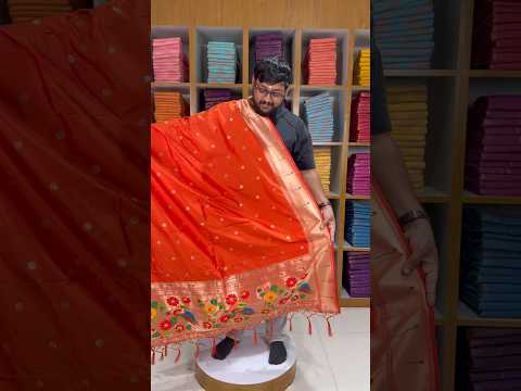 Pure Paithani Silk Weaving Zari Paithani Duppata