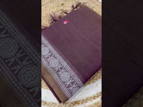 Soft Pure Muga Cotton Azrakh Style Pallu Saree