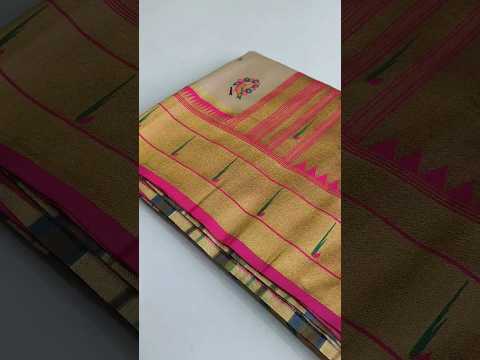 Traditional Tissue Silk Floral Folk Pallu Paithani Saree