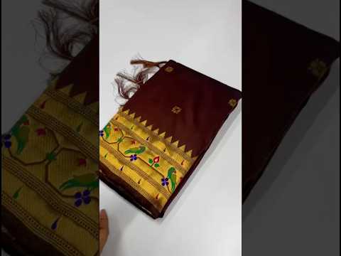 Paithani Silk Meenakari Weaving Saree
