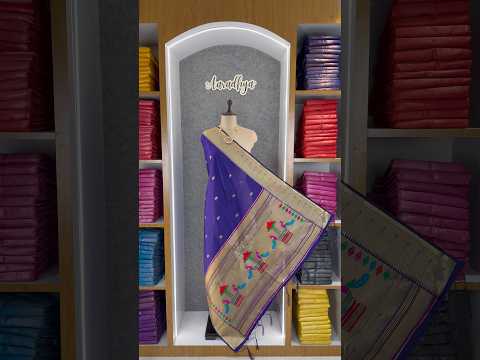 Dupatta - Pure Zari Traditional Peacock Motifs Paithani Dupatta