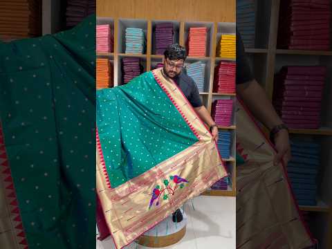 Pure Paithani Zari Border Parrot Motif Pallu Dupatta