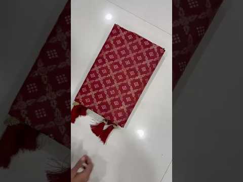 Dola Silk Flower Border Bandhej Paithani Saree