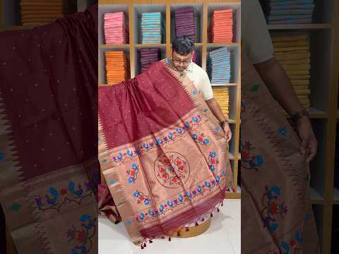 Soft Khadi Raw SIlk Mandap Paithani Saree