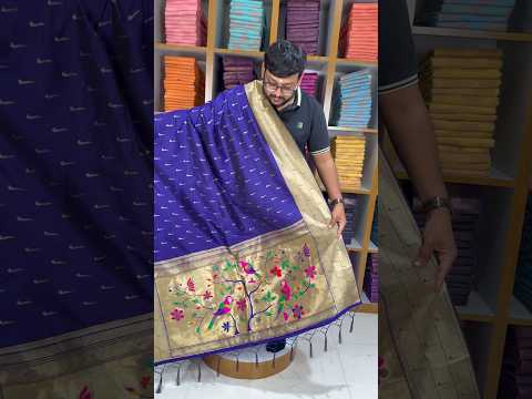 Pure Zari Triple Muniya Border Parrot Paithani Dupatta
