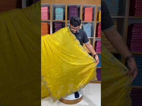 Heavy Rangoli Silk (soft) Material  Embroidery Work Saree