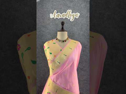 Floral Meena Zari Pallu Paithani Silk Saree