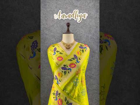 Pure Soft Silk Bandhani Patola Fusion Paithani Saree