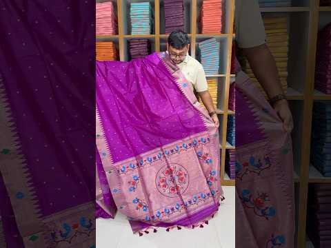 Soft Khadi Raw SIlk Mandap Paithani Saree