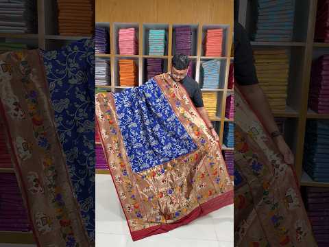 Lucknowi Paithani and Patola Fusion Saree