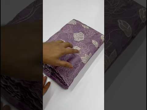 Designer Pure Chanda Kora Silk Embroidered Saree