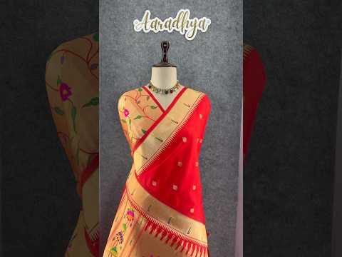 Floral Meena Zari Pallu Paithani Silk Saree