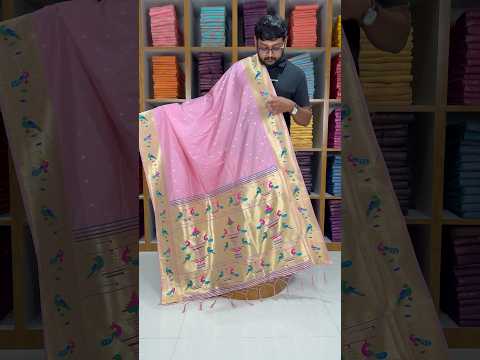 Dupatta - Pure Zari Peacock Motif Paithani Dupatta