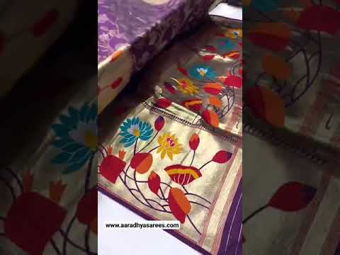 Paithani Soft Silk 3D Traditional Design Saree