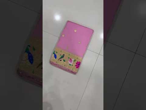 Pure Soft Swan & Lotus Paithani Silk Saree