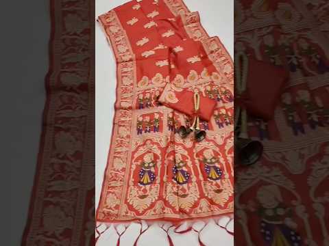Handloom Raw Silk Baluchari Saree
