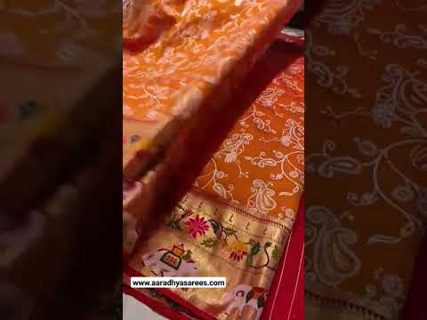 Lucknowi Paithani and Patola Fusion Saree