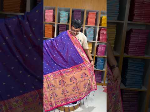 Rajwadi Mor Paithani Zari Butti Saree