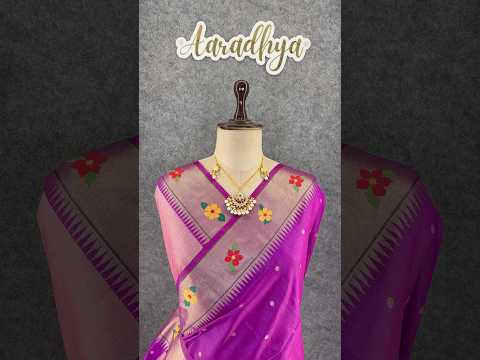Phoolmala Paithani Soft Khadi Raw Silk Saree
