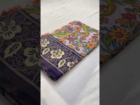 Soft Cotton Chanderi Kalamkari Digital Printed Saree