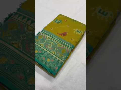 Patola Leheriya Peacock Ikkat Saree