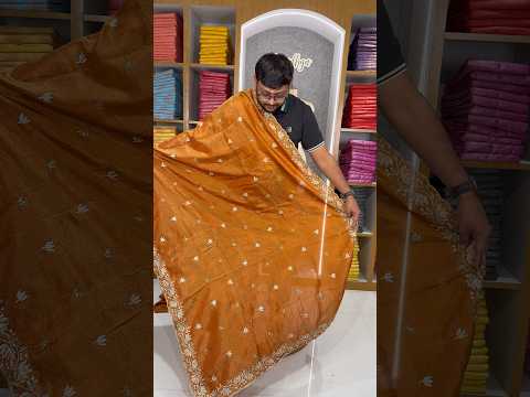 Luxury Lotus Handwork Pure Zari Tissue Saree (Stiched Blouse)