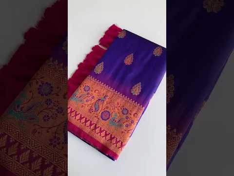 Paithani Silk Meenakari Soft Silk Saree