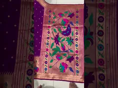 Soft Silk Big Border Peacock Bel Paithani Saree