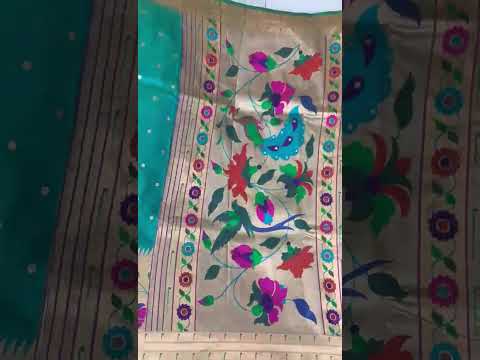 Soft Silk Big Border Peacock Bel Paithani Saree