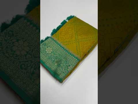 Premium Bandhani Patola Zari Woven Saree
