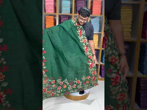 Elegant Matka Silk Embroidered Saree