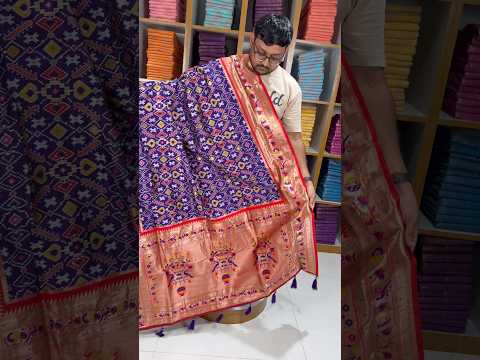 Traditional Kanchivaram Patola Paithani Silk Saree