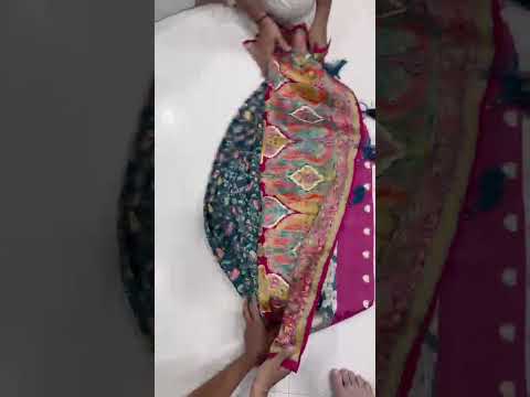 Soft Gaji Silk Kashmiri Kalamkari Pashmina Saree