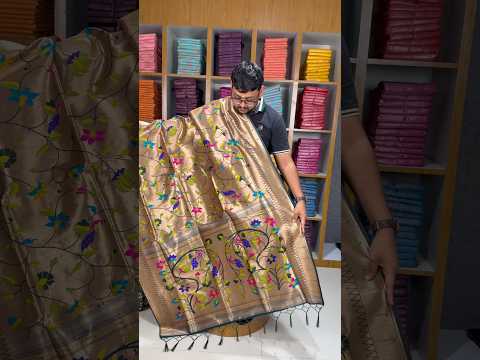 All Over Jaal Weaving Brocket Paithani Soft Silk Saree