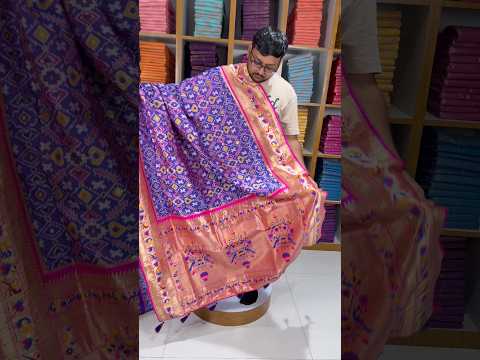 Traditional Kanchivaram Patola Paithani Silk Saree