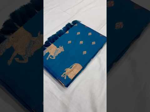 Moonga Silk Nandi Border Banarasi Saree