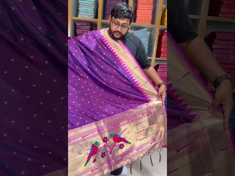 Pure Paithani Zari Border Parrot Motif Pallu Dupatta
